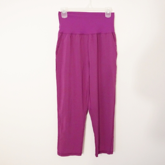 LULULEMON High Waist Gym Purple Crop Jogger Pants - Picture 7 of 7